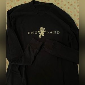 Brandy Melville Navy Long Sleeve “England” Top